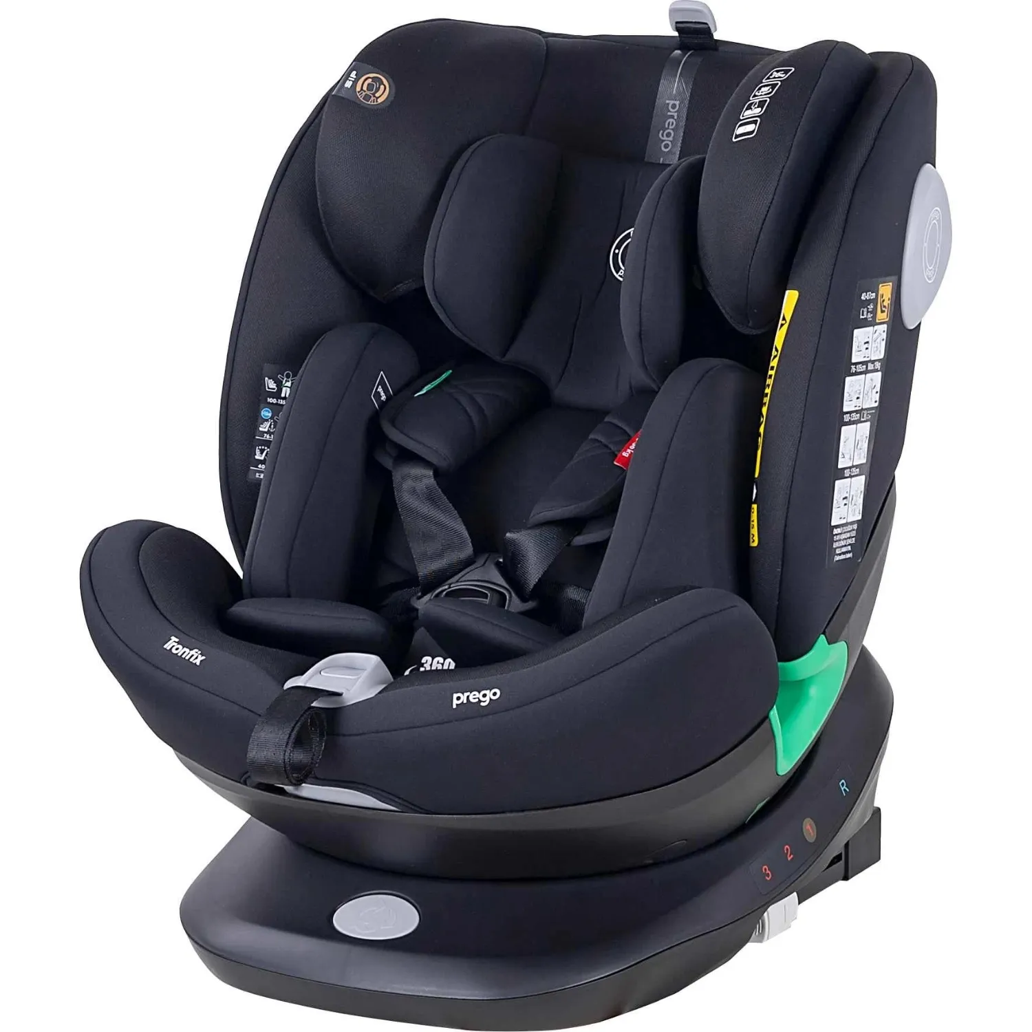 Prego Q9004 Tronfıx I-Size Oto Koltuğu Siyah