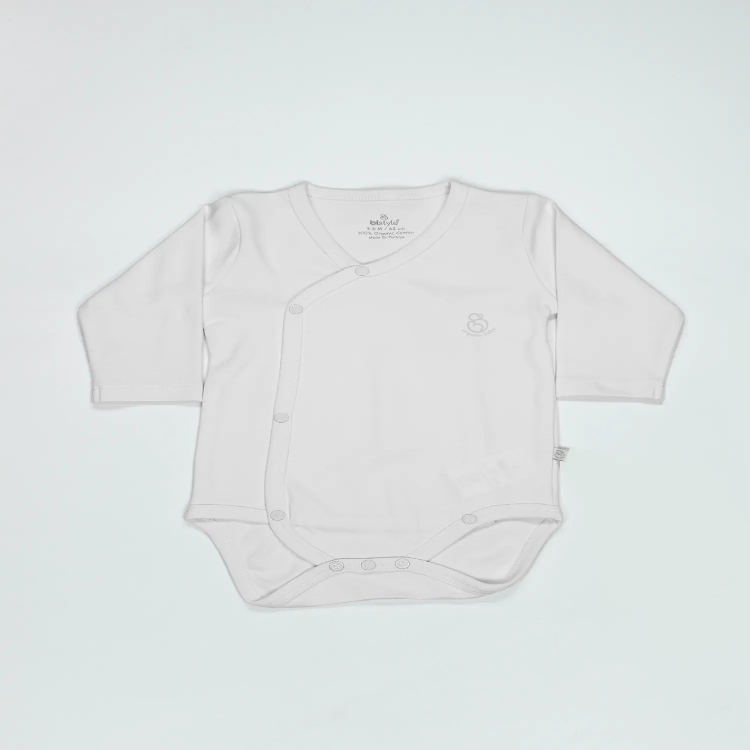 Bistyle Body Uzun Kol Natural Basic Style Beyaz