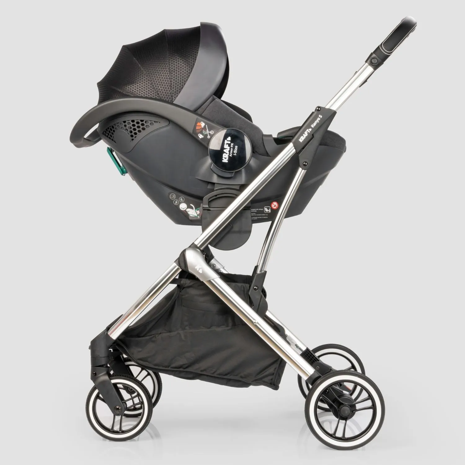 Kraft Kenya S Armor Plus Travel Sistem Bebek Arabası Black
