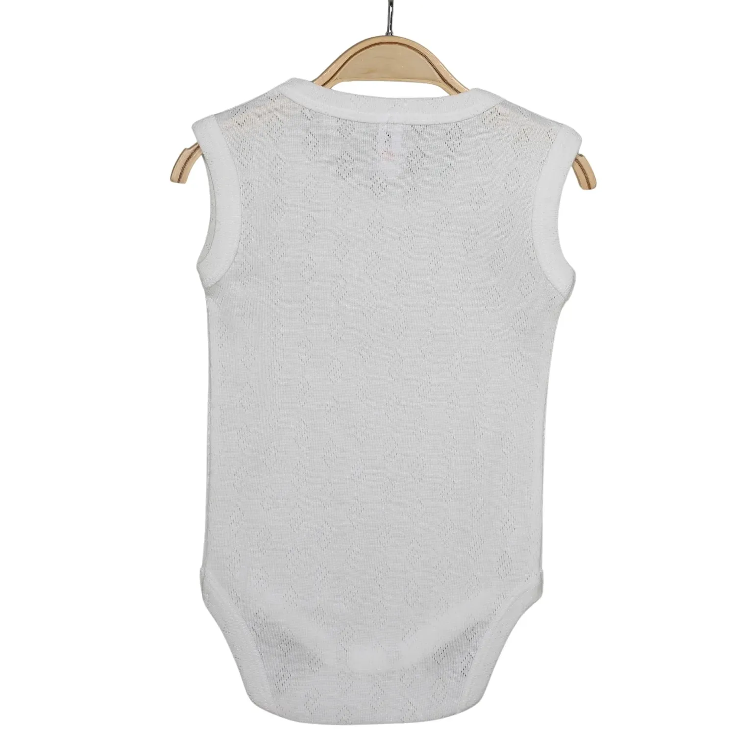 Hvc Bebek Atlet Body Jakarlı Pamuklu Küp Desenli Çıtçıtlı Zıbın Ekru 5'li Set Unisex