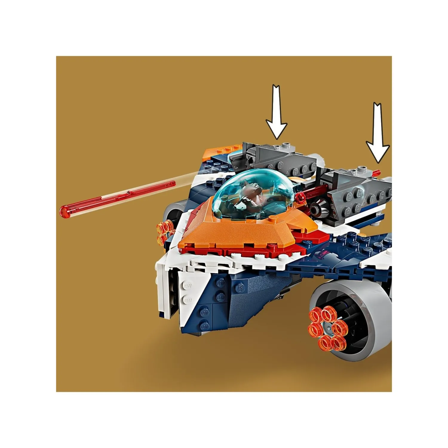 LEGO® Marvel Rocket'in Warbird Aracı Ronan'a Karşı 76278
