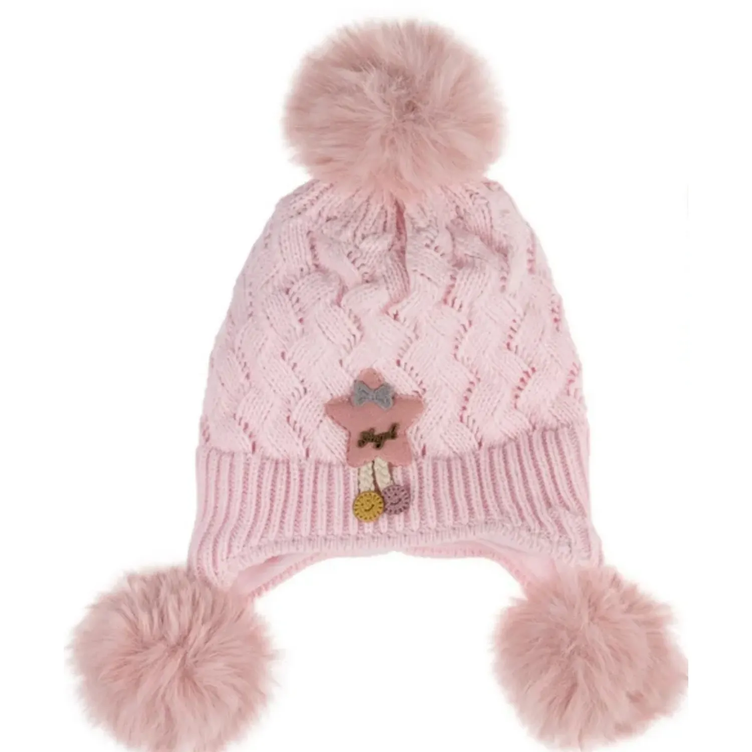 Kitti Eldiven Atkı Bere Takım 1-4Yaş Açık Pembe Asortili