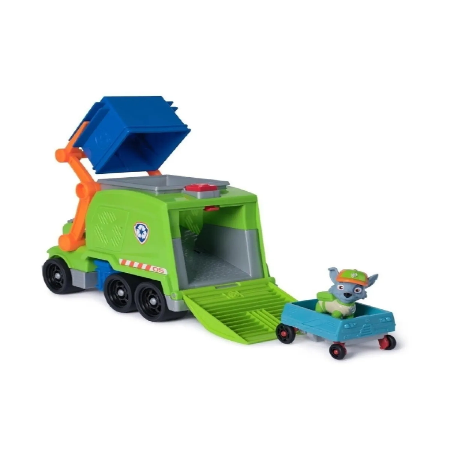 Paw Patrol Rocky Ile Crush N Roll Geri Dönüşüm Kamyonu