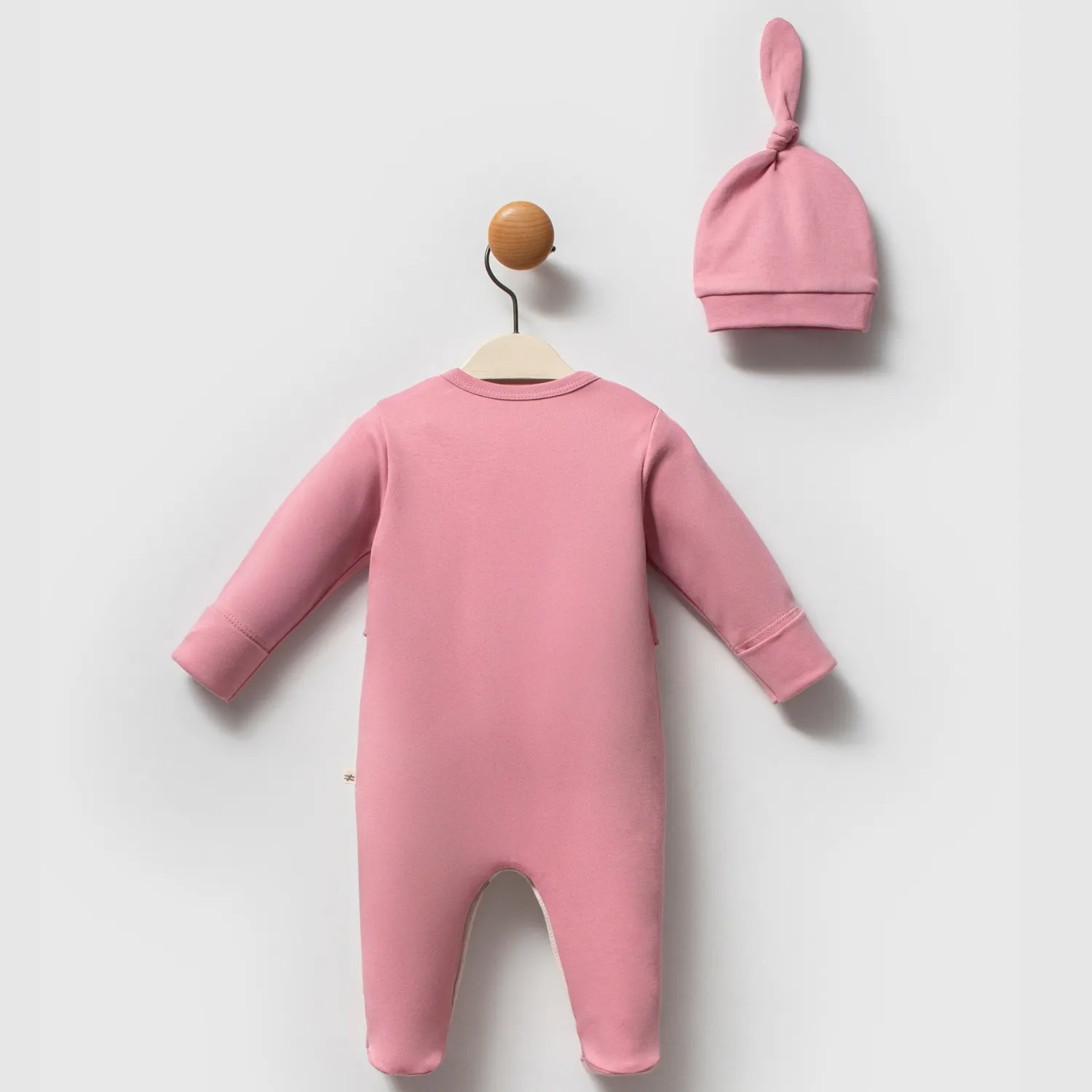 Moi Noi Tulum Şapka Takım Flowers Mürdüm