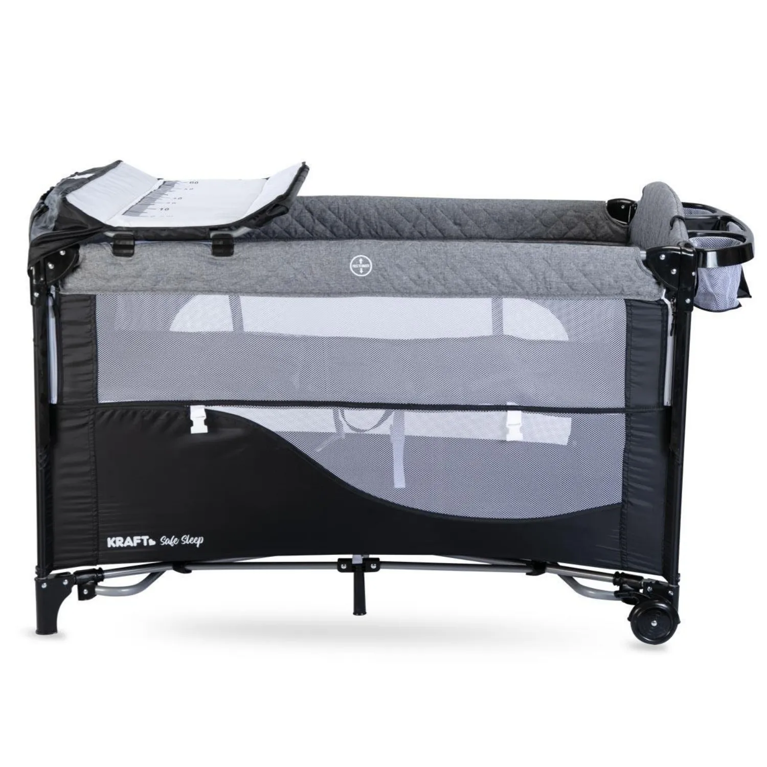 Kraft Safe Sleep Anne Yanı Oyun Parkı 70x120 cm Black