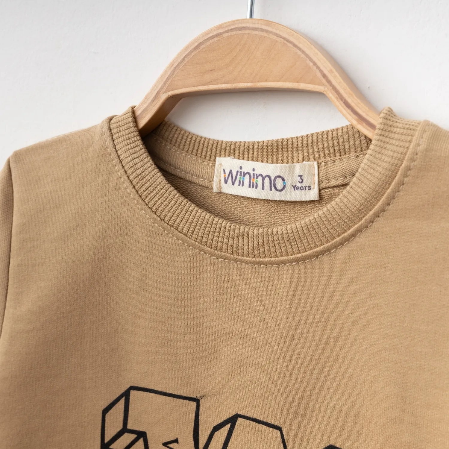 Winimo Sweatshirt W Baskılı Sütlü Kahve