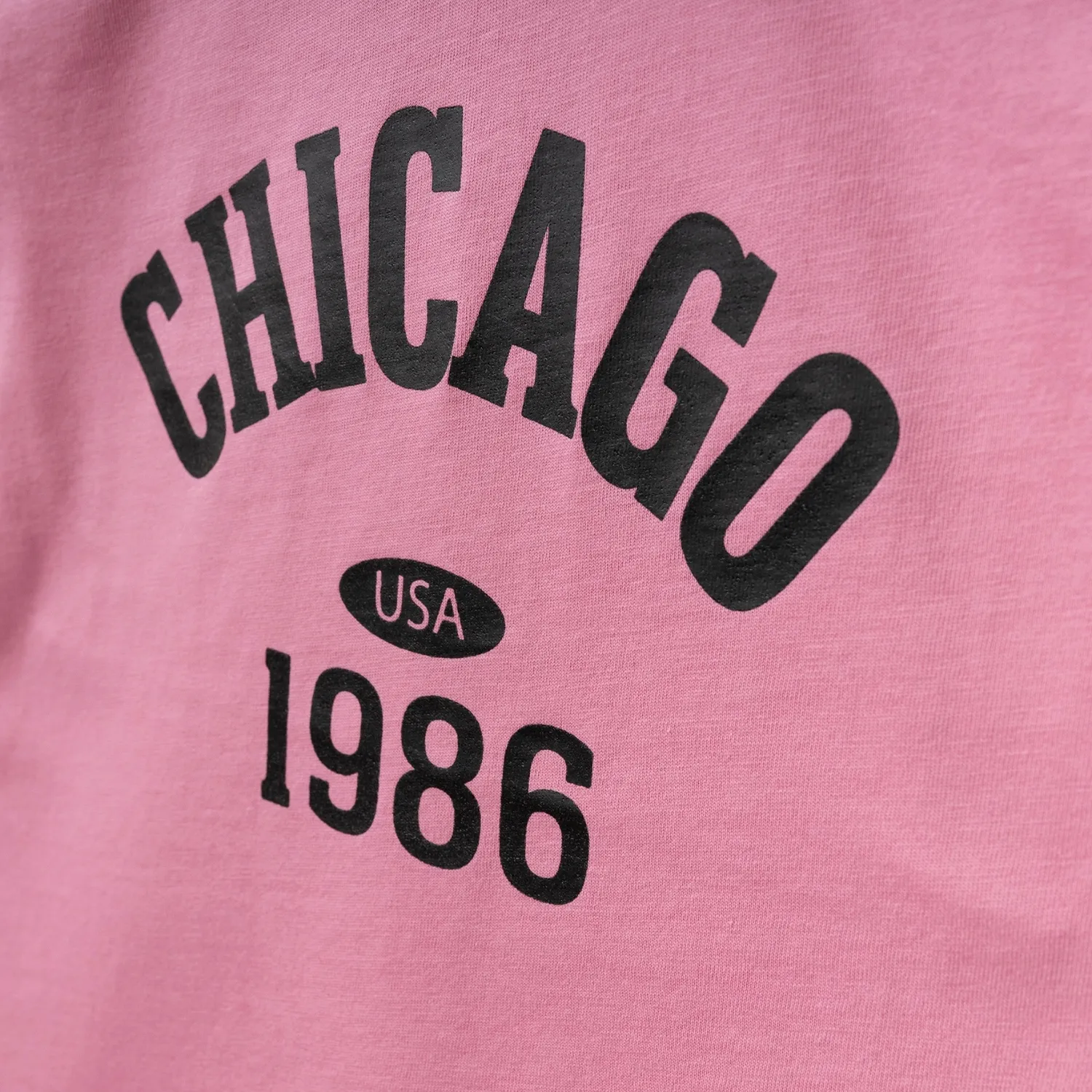Winimo T-Shirt Chicago Baskılı Pembe