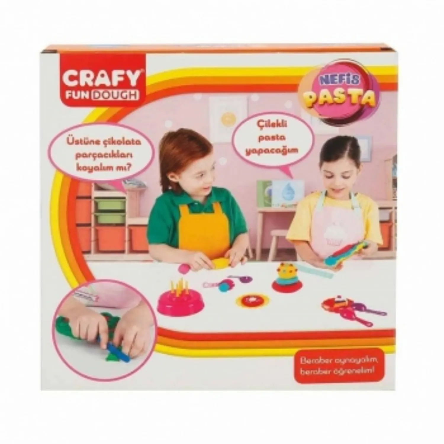Crafy Nefis Pasta Oyun Hamur Seti 17 Parça 200 gr