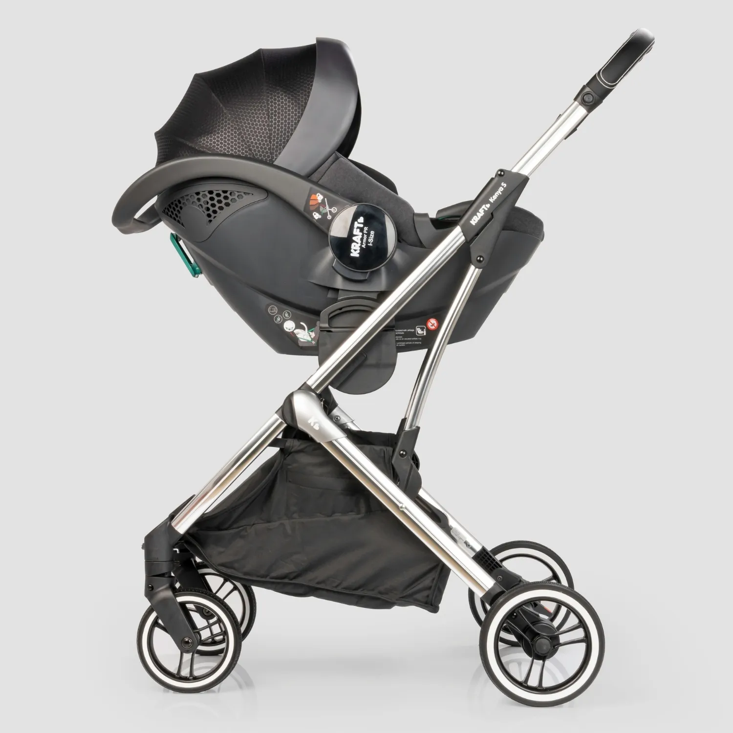 Kraft Kenya S Armor Plus Travel Sistem Bebek Arabası Grey
