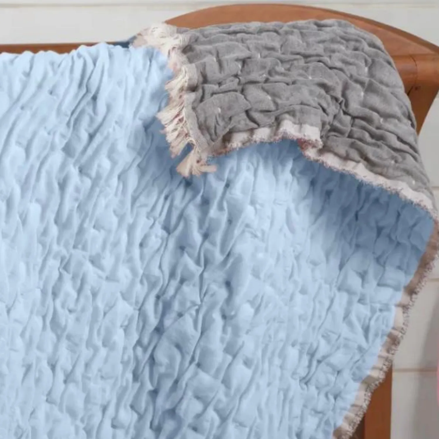 Mixi Baby Müslin Örtü İçi Dolgulu Mavi