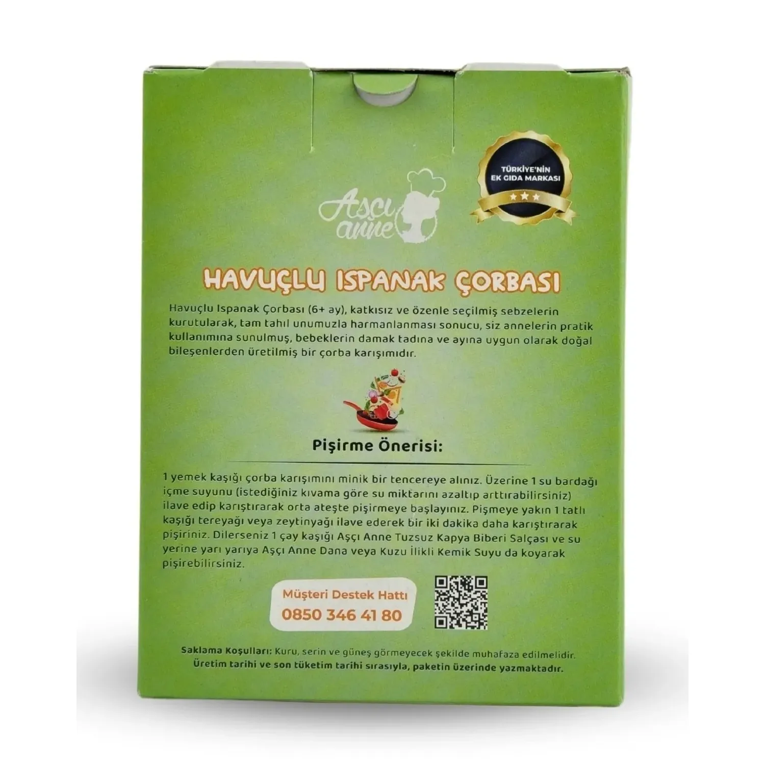 Aşçı Anne Havuçlu Ispanak Çorba 150 gr