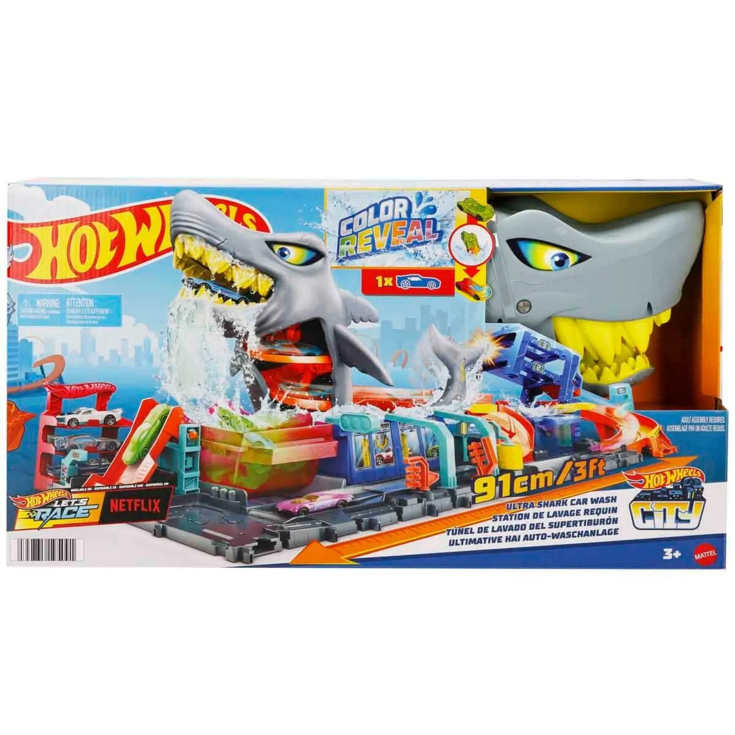Hot Wheels Muhteşem Köpek Balığı Araba Yıkama Oyun Seti
