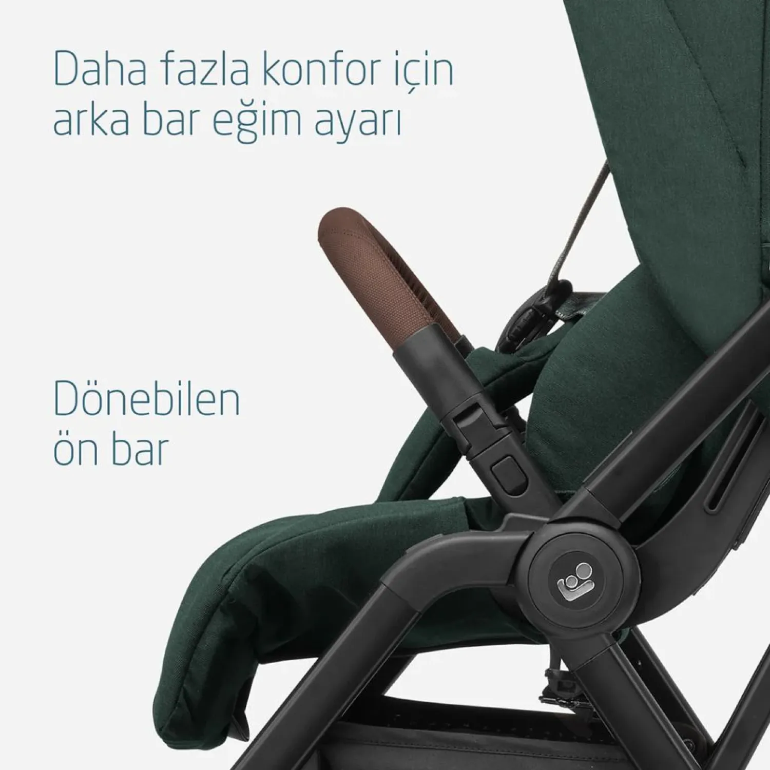 Maxi Cosi Leona2 Çift Yönlü Bebek Arabası Twillic Green