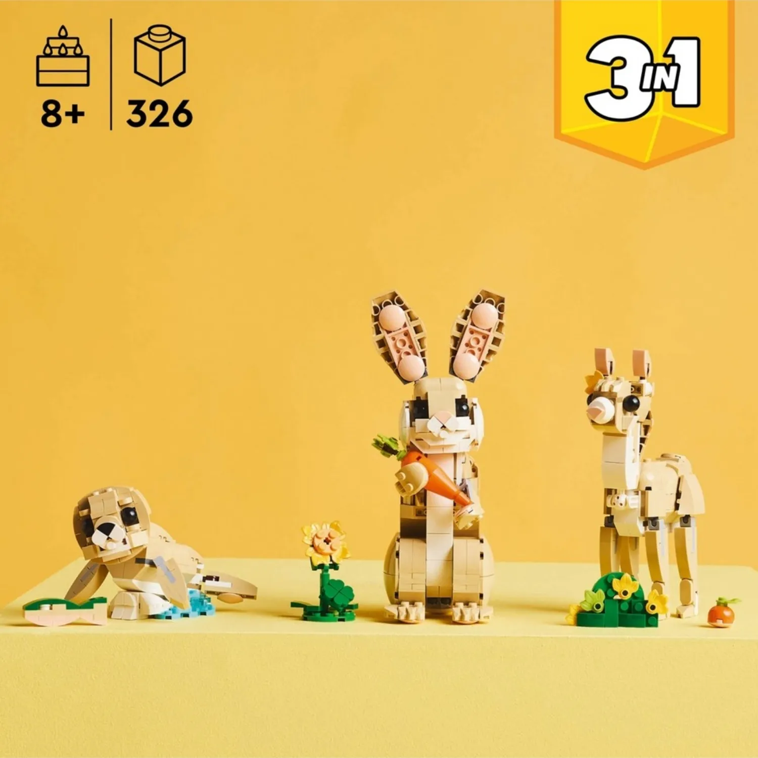 LEGO Creator 3’ü 1 Arada Sevimli Tavşan 31162