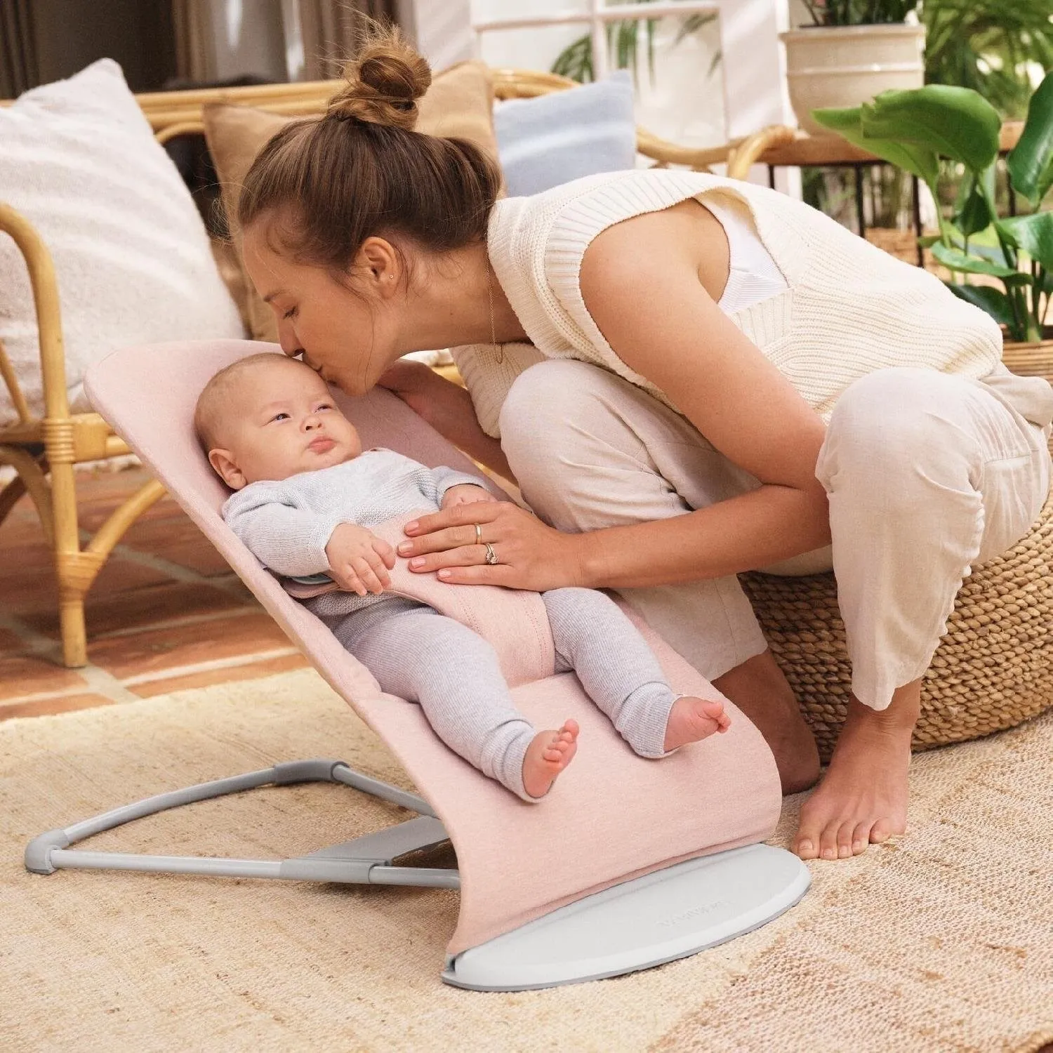 Babybjörn Balance Bliss Ana Kucağı Woven Melange Light Pink