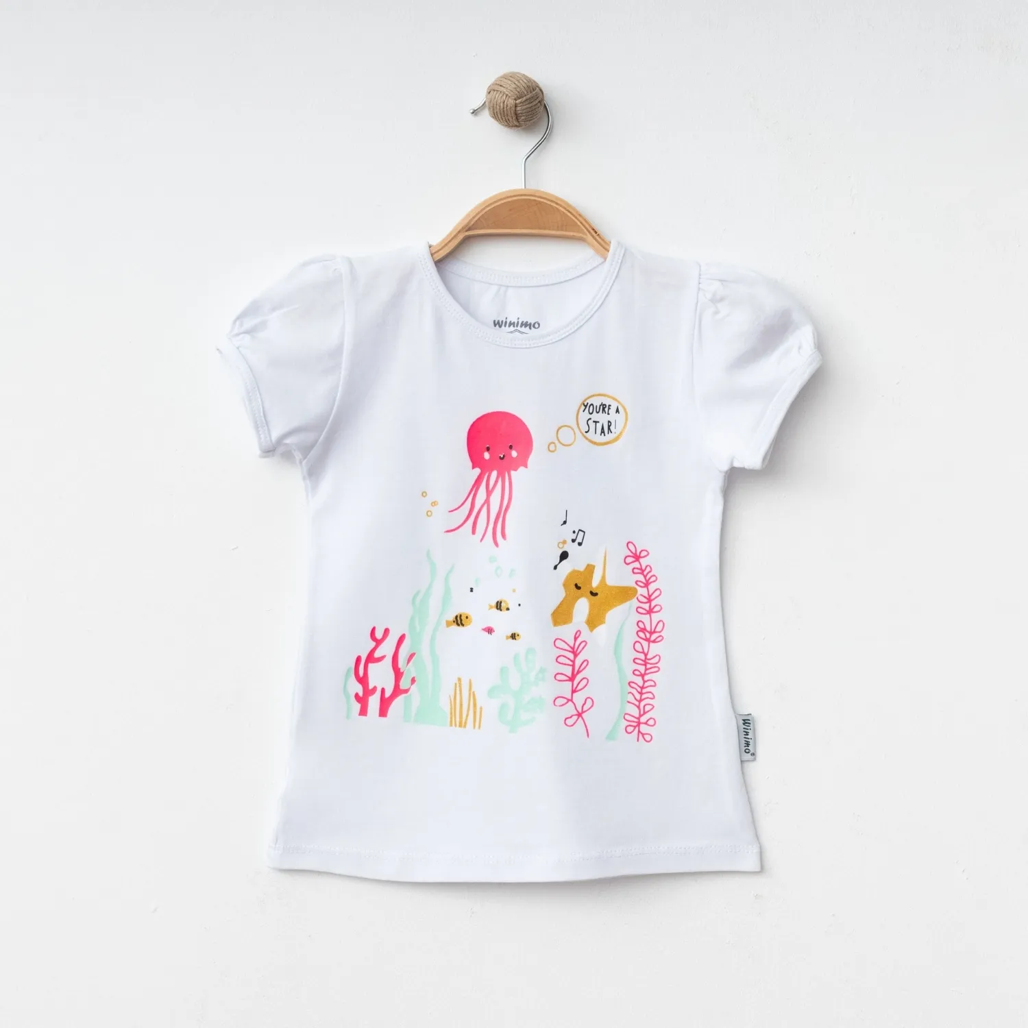 Winimo T-shirt You Are A Star Baskılı Beyaz - Pembe