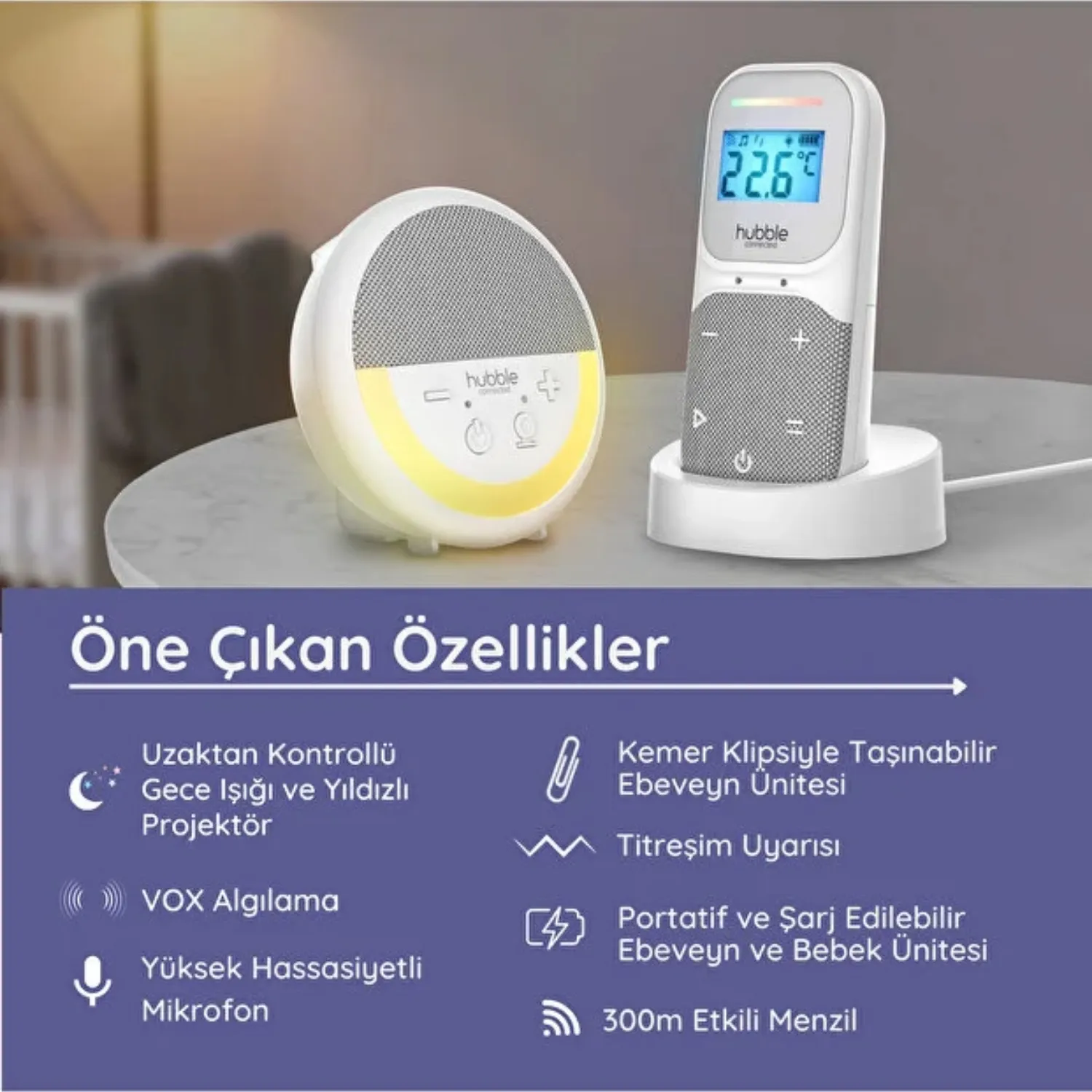 Hubble Sense Glow Pro  Bebek Telsizi