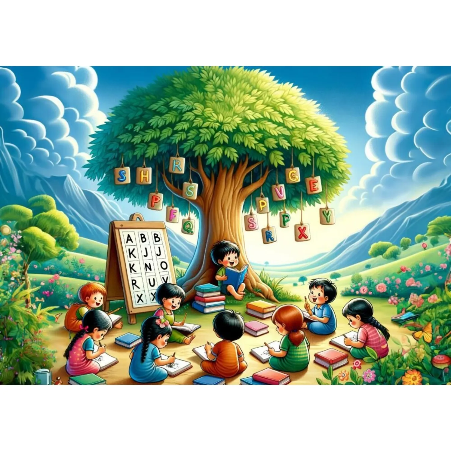 Art Çocuk Öğretmen Ağaç 200 Parça Puzzle
