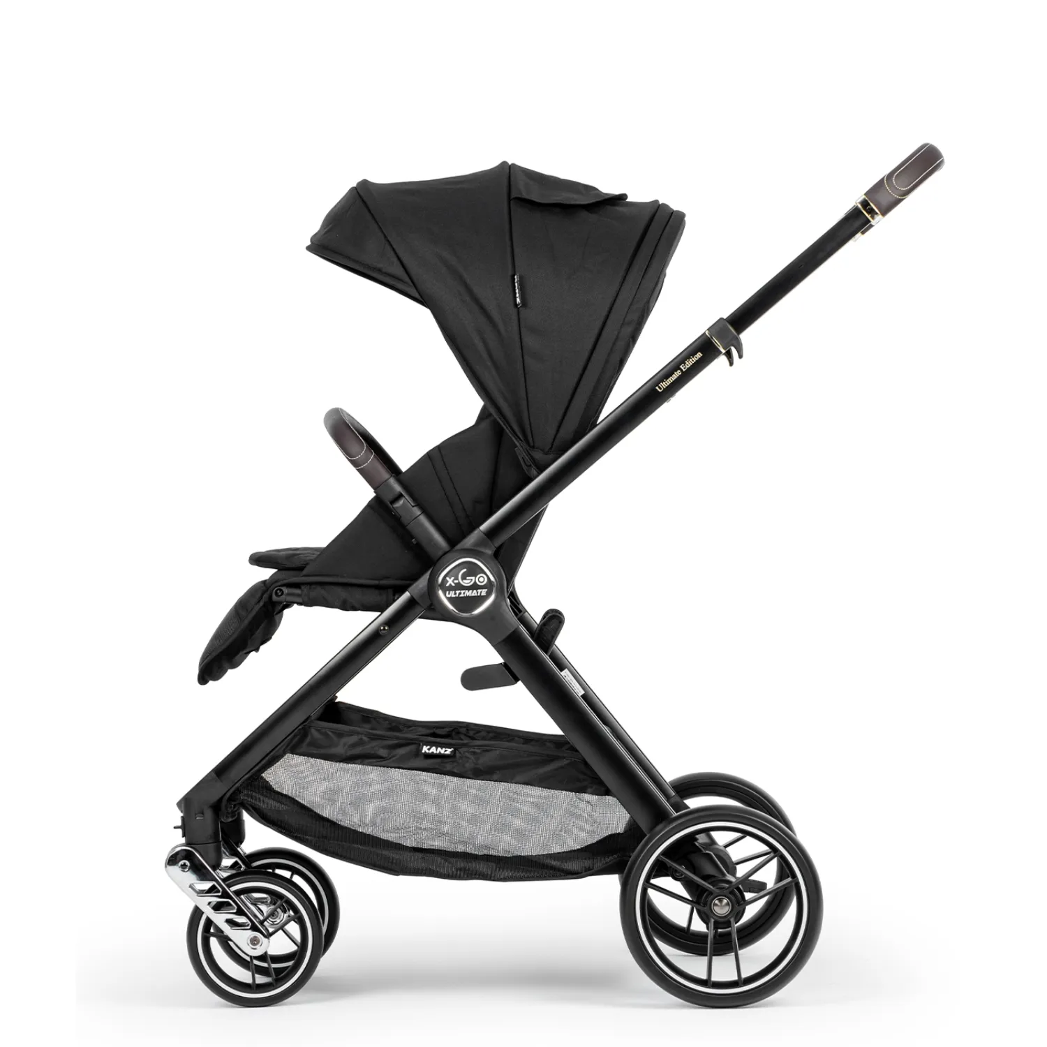 Kanz X-Go Ultimate Travel Sistem Bebek Arabası Silver Siyah