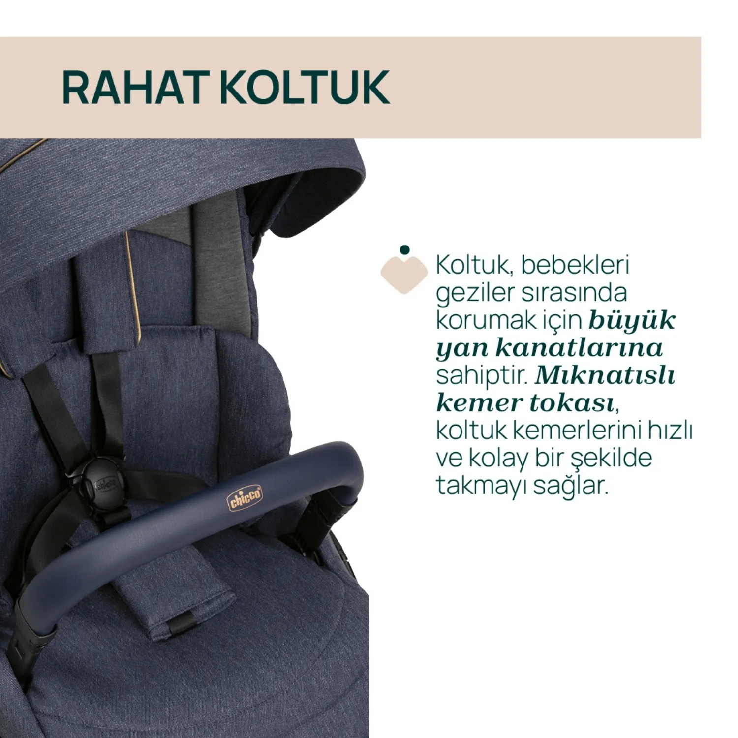 Chicco One4Ever Lounge Bebek Arabası Denim Shine
