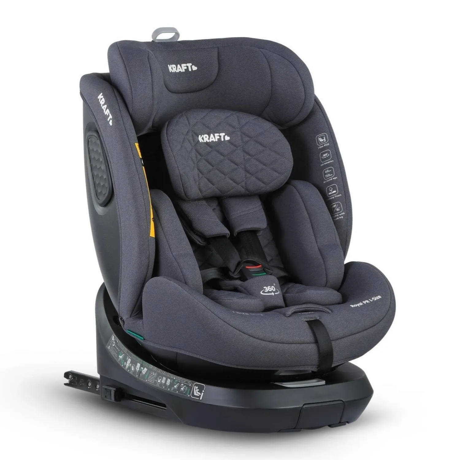 Kraft Royal Pr Oto Koltuğu 0-36 Kg Dark Grey