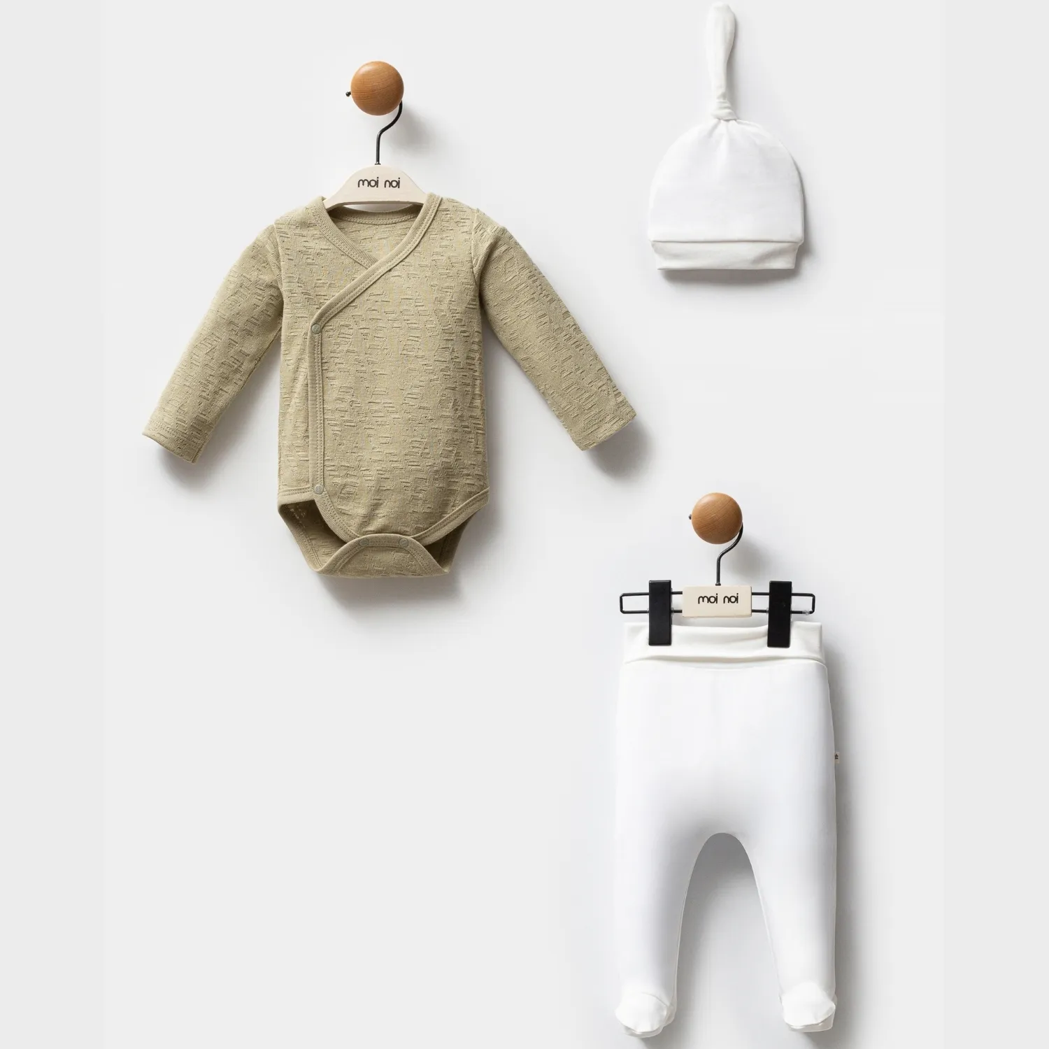 Moi Noi Zıbın Takımı 3lü Haki