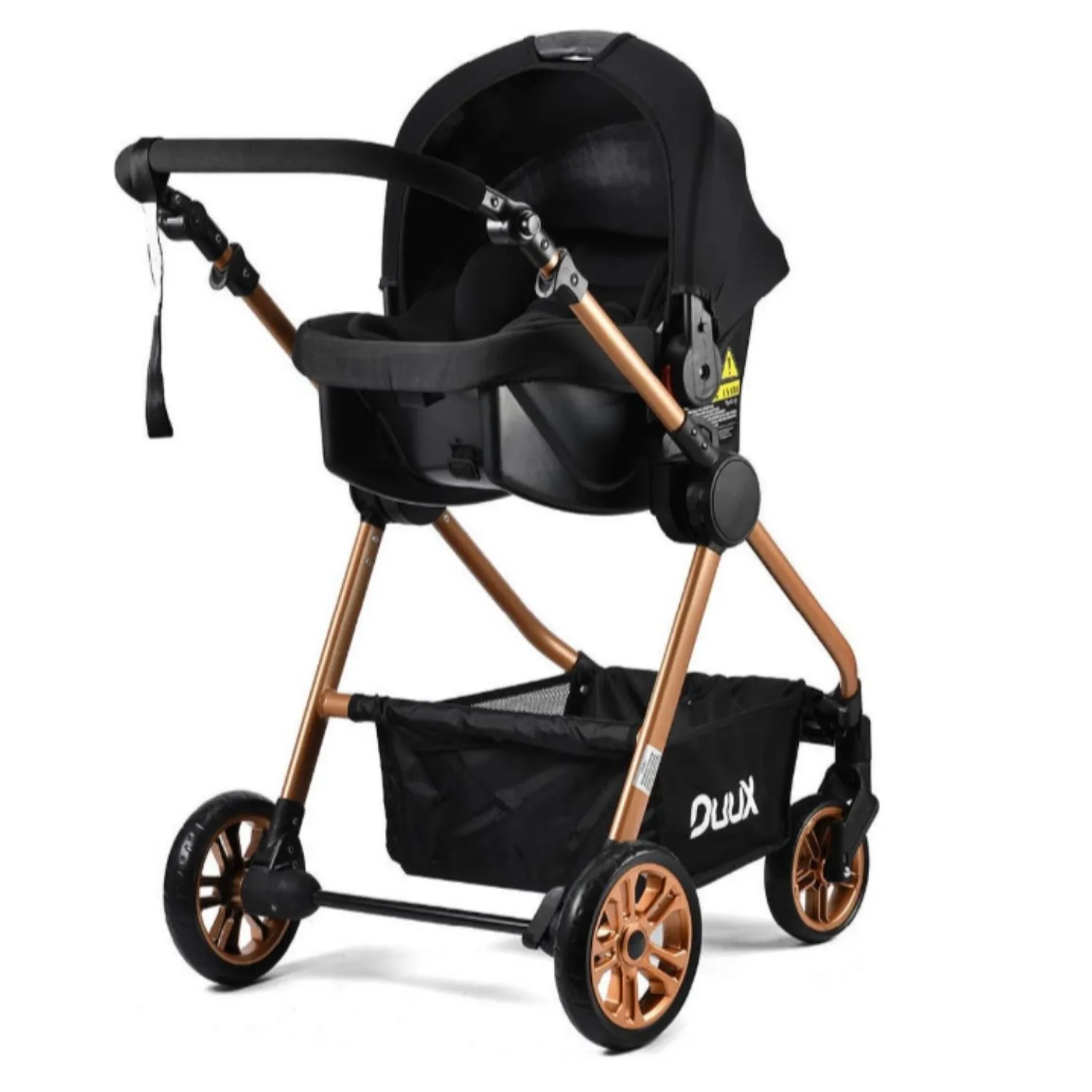 Duux Apex Plus Travel Sistem Bebek Arabası Gold Siyah