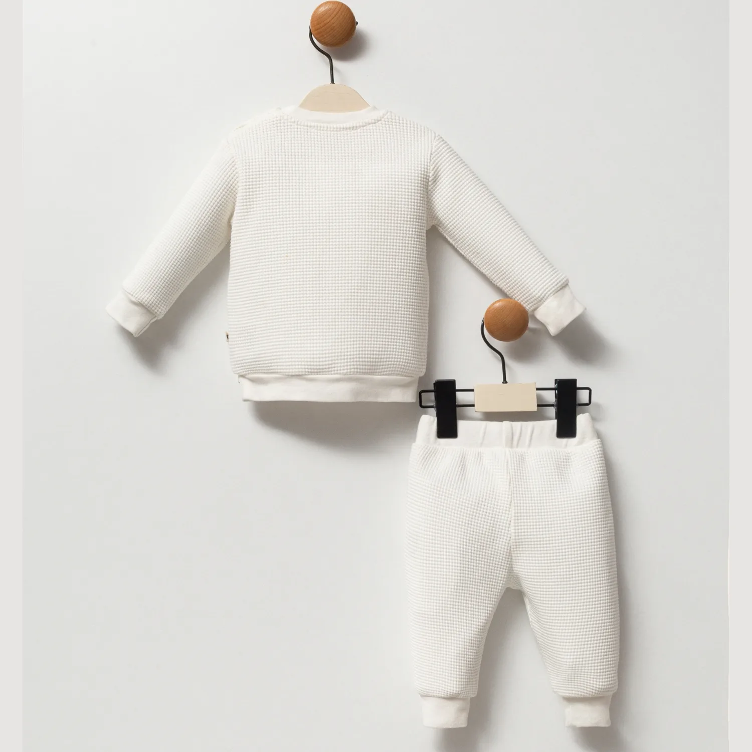 Moi Noi 2li Takım Waffle Ekru