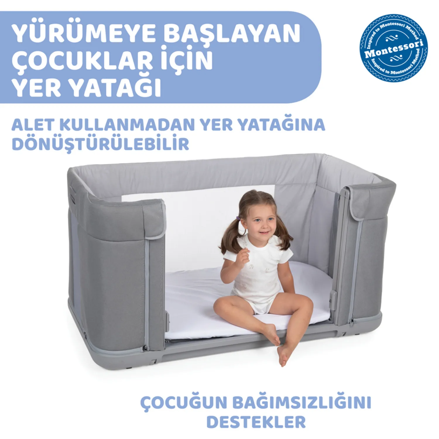 Chicco Next2me Forever Anne Yanı Beşik Cool Grey