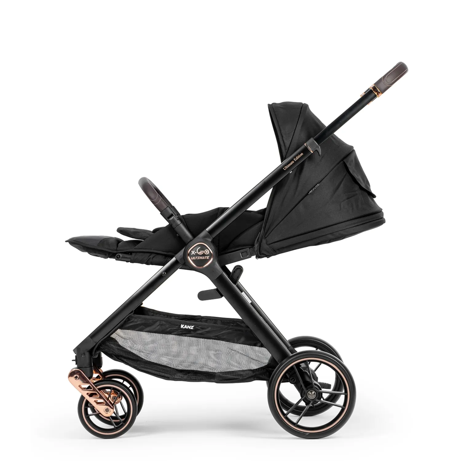 Kanz X-Go Ultimate Travel Sistem Bebek Arabası Rose Gold Siyah