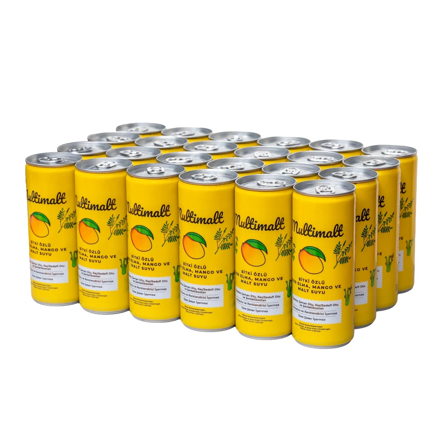 Multimalt Bitki Özlü %100 Elma,Mango Ve Malt Suyu 250 ml*24