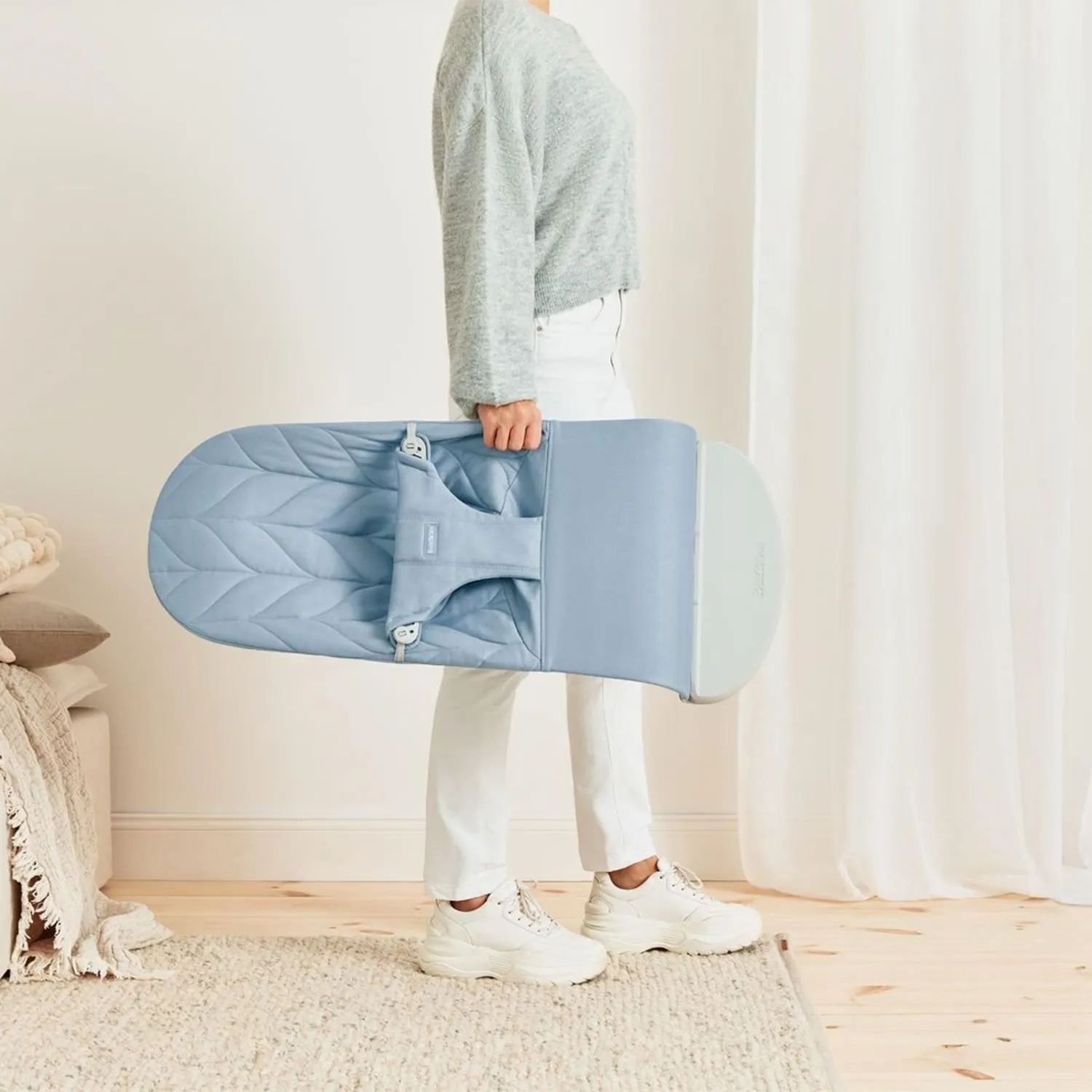 Babybjörn Bliss Ana Kucağı Woven Cotton Petal Blue