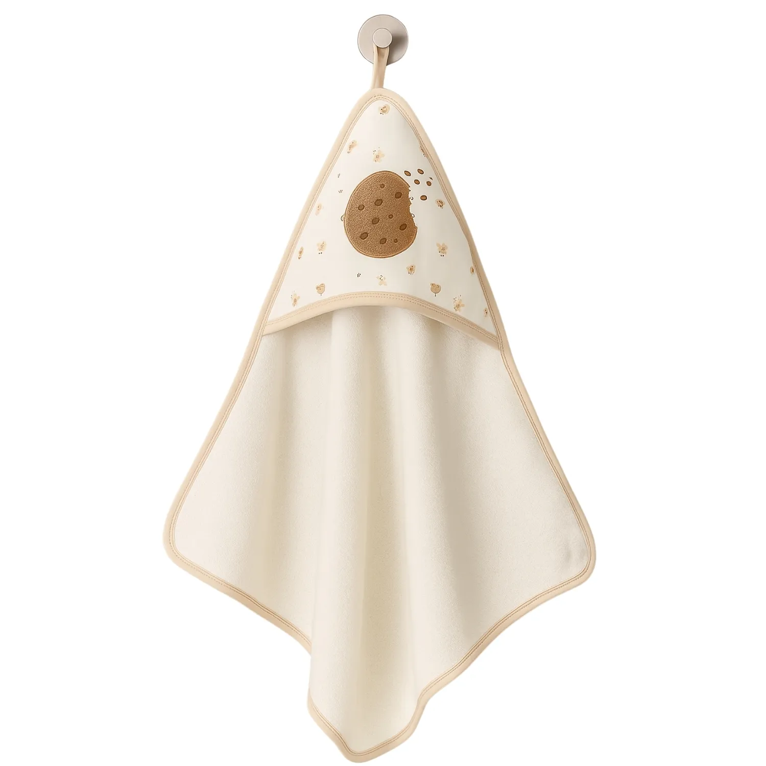 Bistyle Havlu Cookies Make Happy 85x90cm Ekru - Bej - Taş