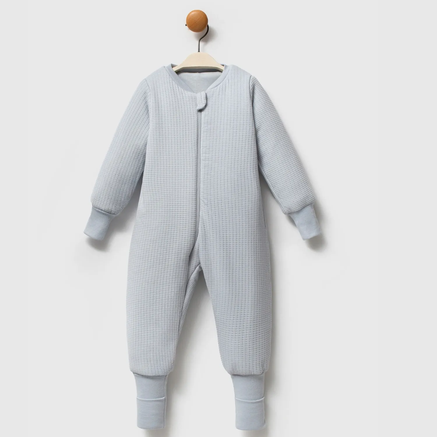 Ella Bonna Uyku Tulumu Çoraplı 2,5 Tog Jakarlı Gri