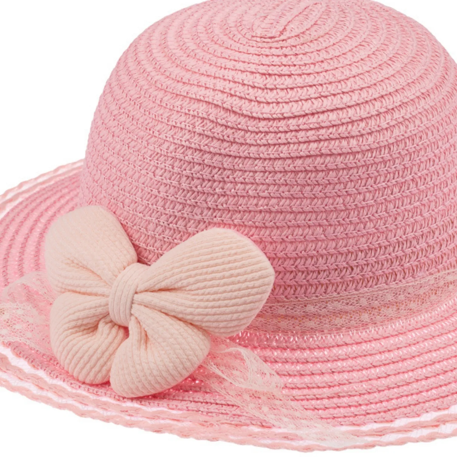 Kitti Şapka Hasır 1-3Yaş Açık Pembe Asortili