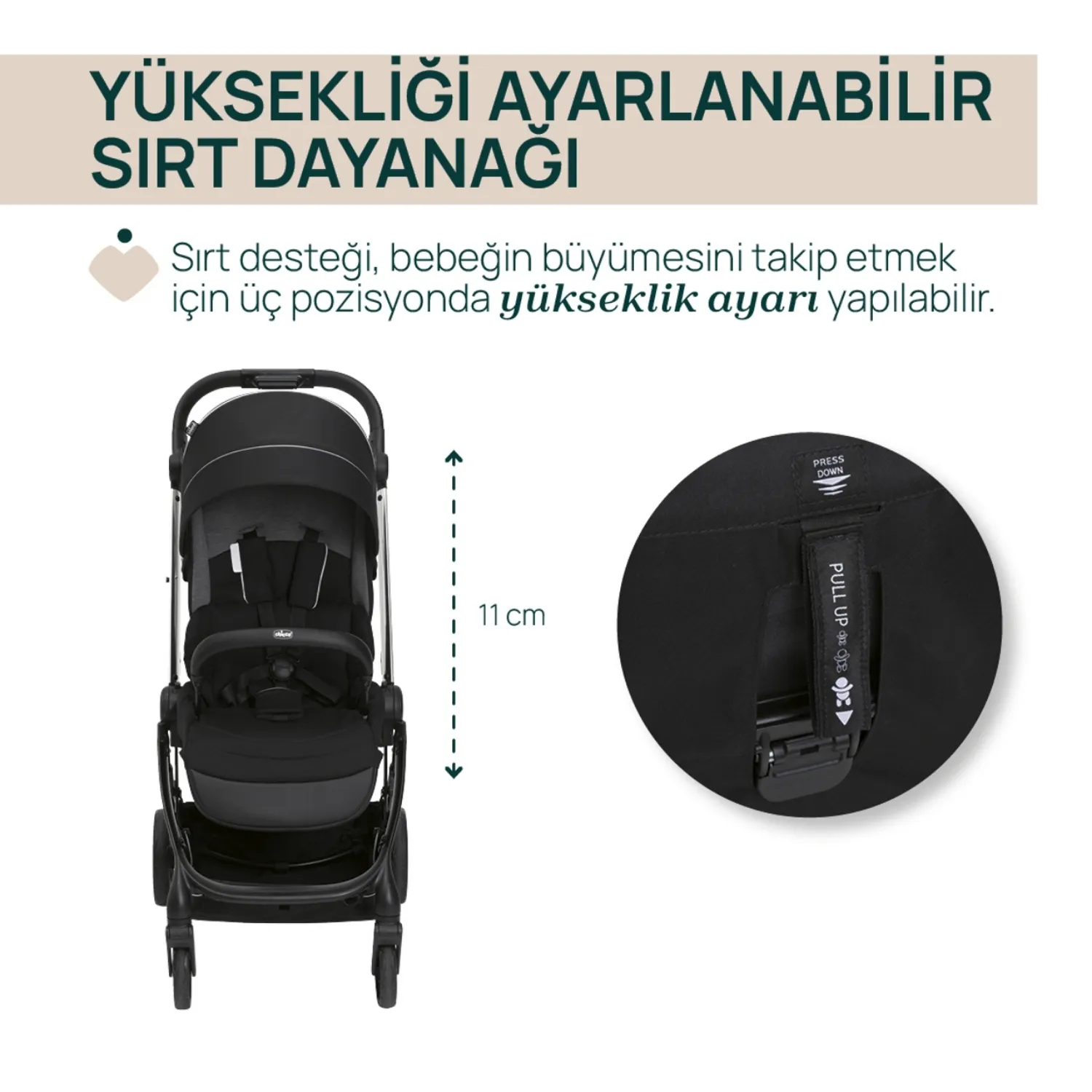 Chicco One4Ever Lounge Bebek Arabası Sparkle Grey