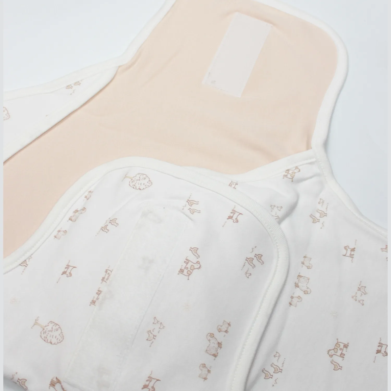 Bistyle Bel Destekli Kundak Curly Lamb Bej - Mavi - Ekru