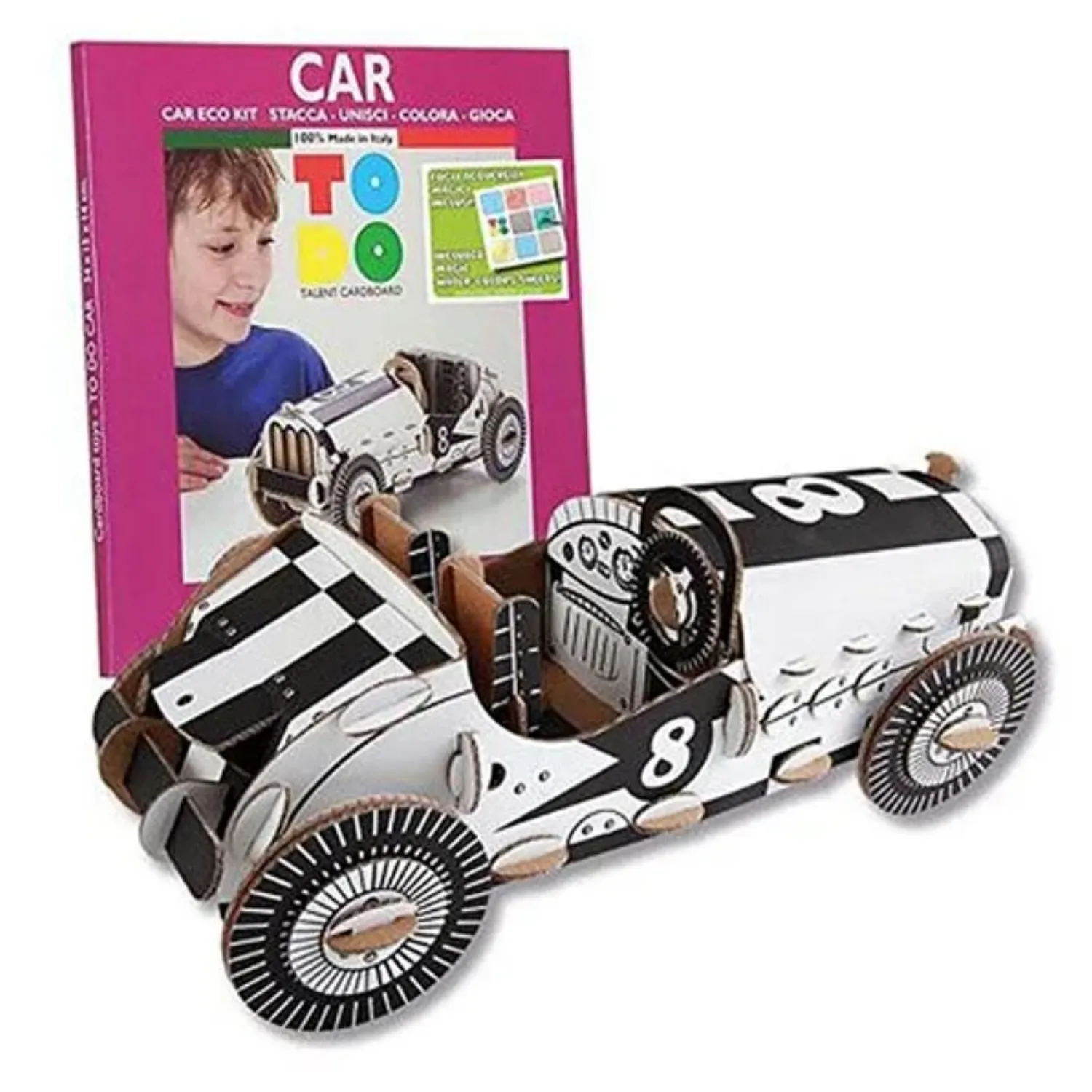 Todo 3D Boyanabiliir Vıntage Yarış Arabası