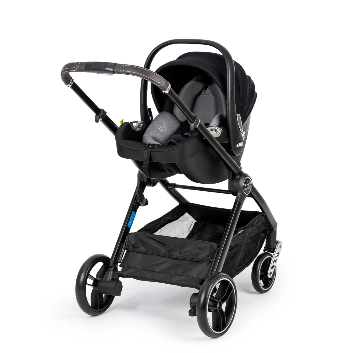 Kanz X-Go Ultimate Travel Sistem Bebek Arabası Silver Siyah