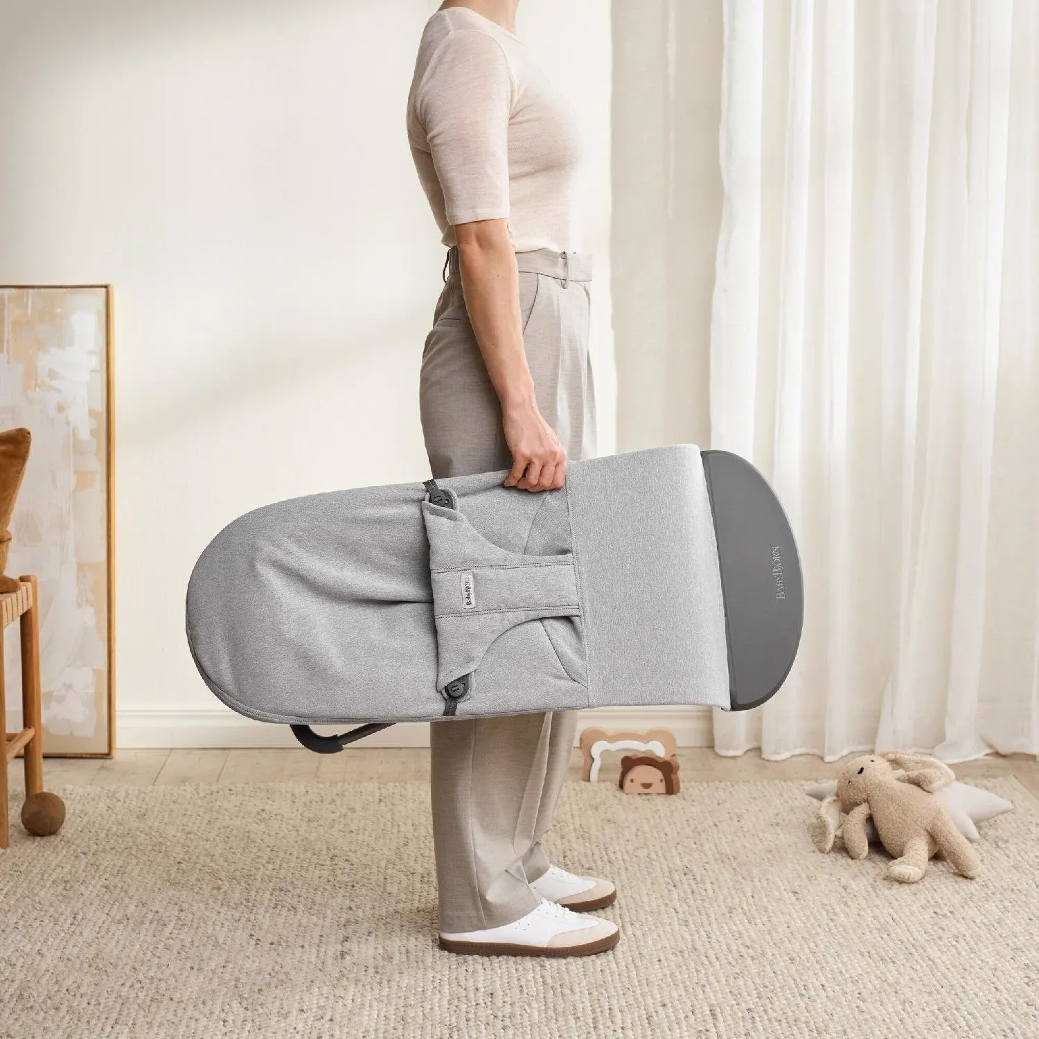Babybjörn Balance Bliss Ana Kucağı Woven Melange Light Grey