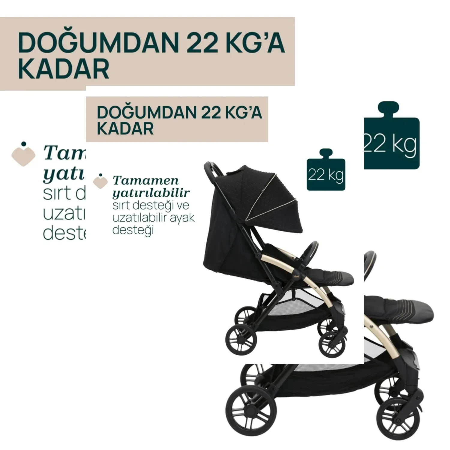 Chicco Goody XPlus Kabin Travel Sistem Bebek Arabası Dark Shadow