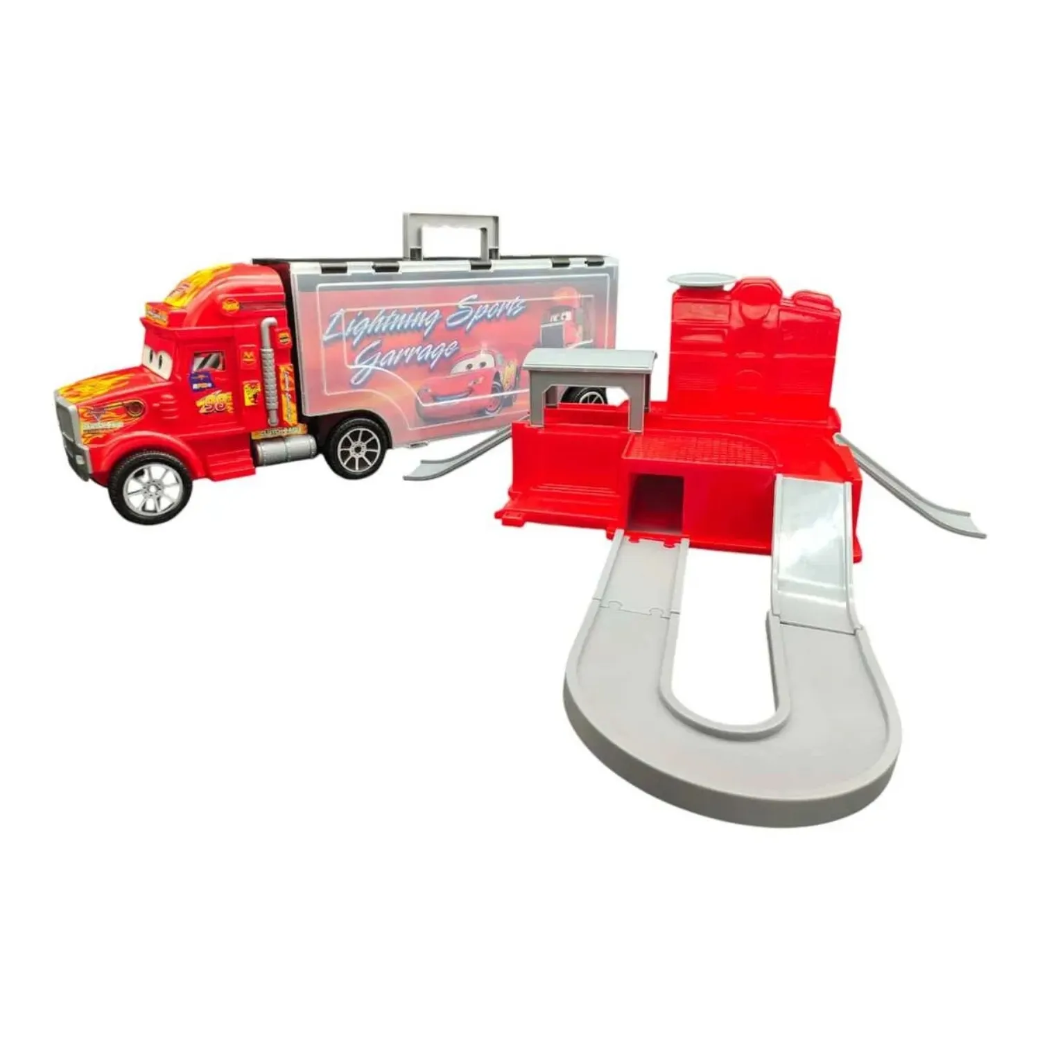 Toysan Bıg Truck Racer Garaje 10 Metal Cars
