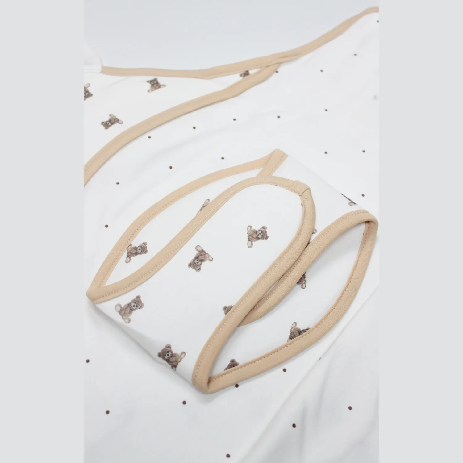 Bistyle Bel Destekli Kundak I am So Bear Bej - Ekru