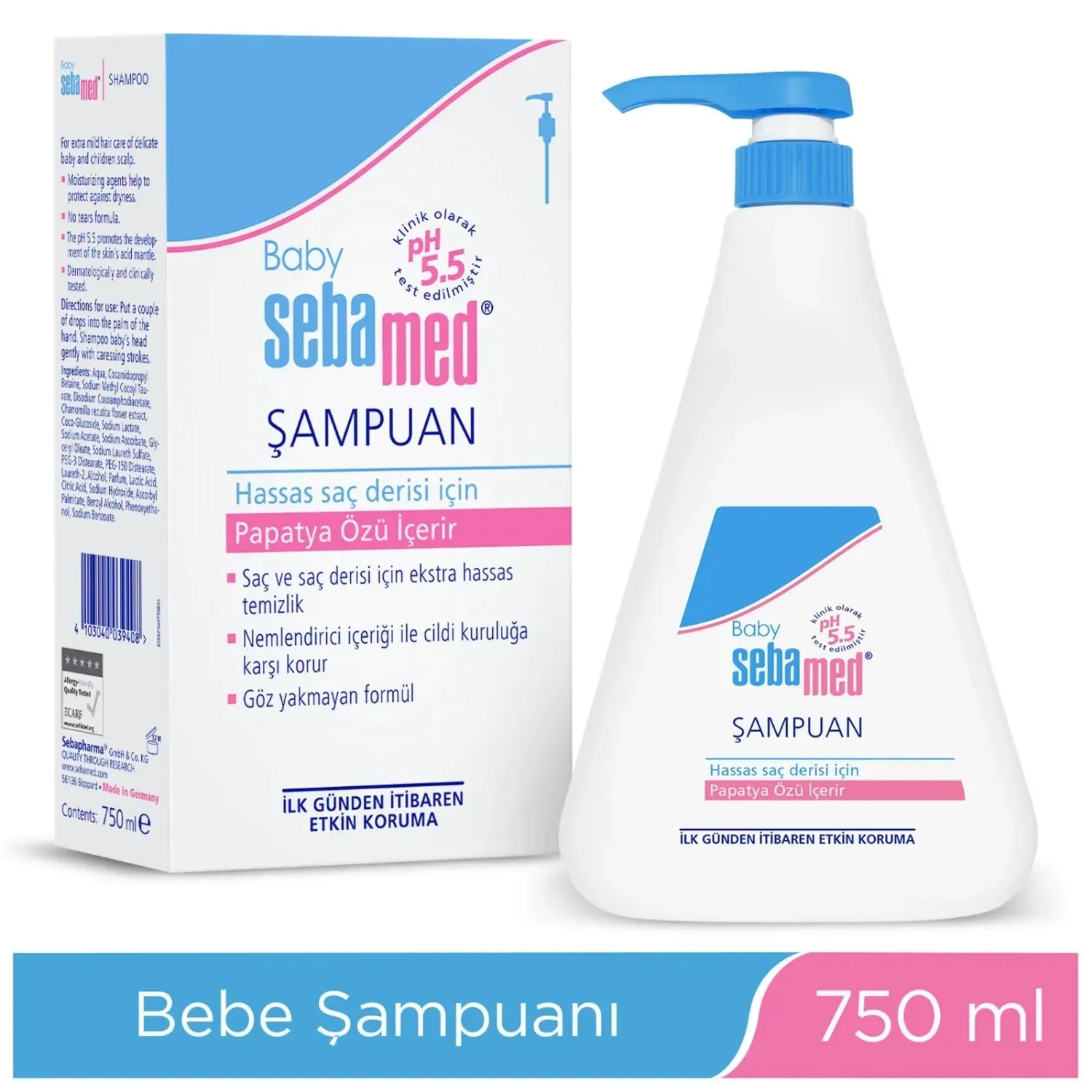 Sebamed Bebek Şampuanı 750 ml*2