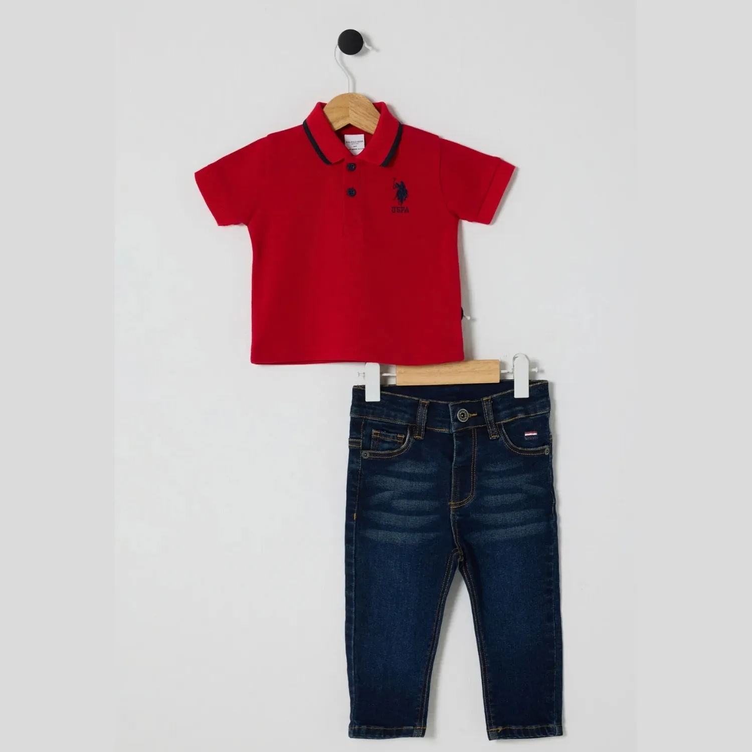 U.S. Polo 2li Takım T-Shirt Pike Kırmızı