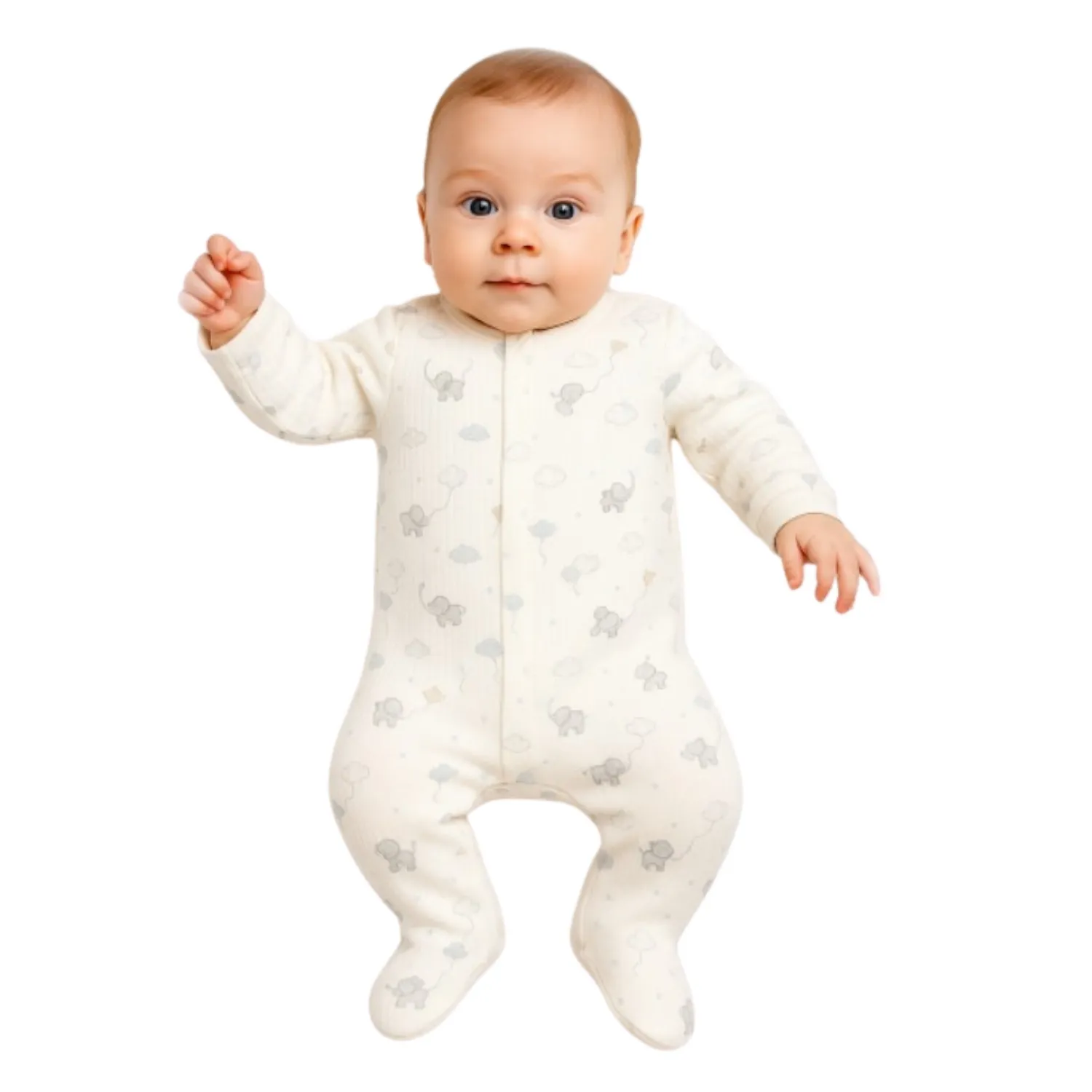 Bistyle Tulum Fermuarlı Elephant Ekru - Gri