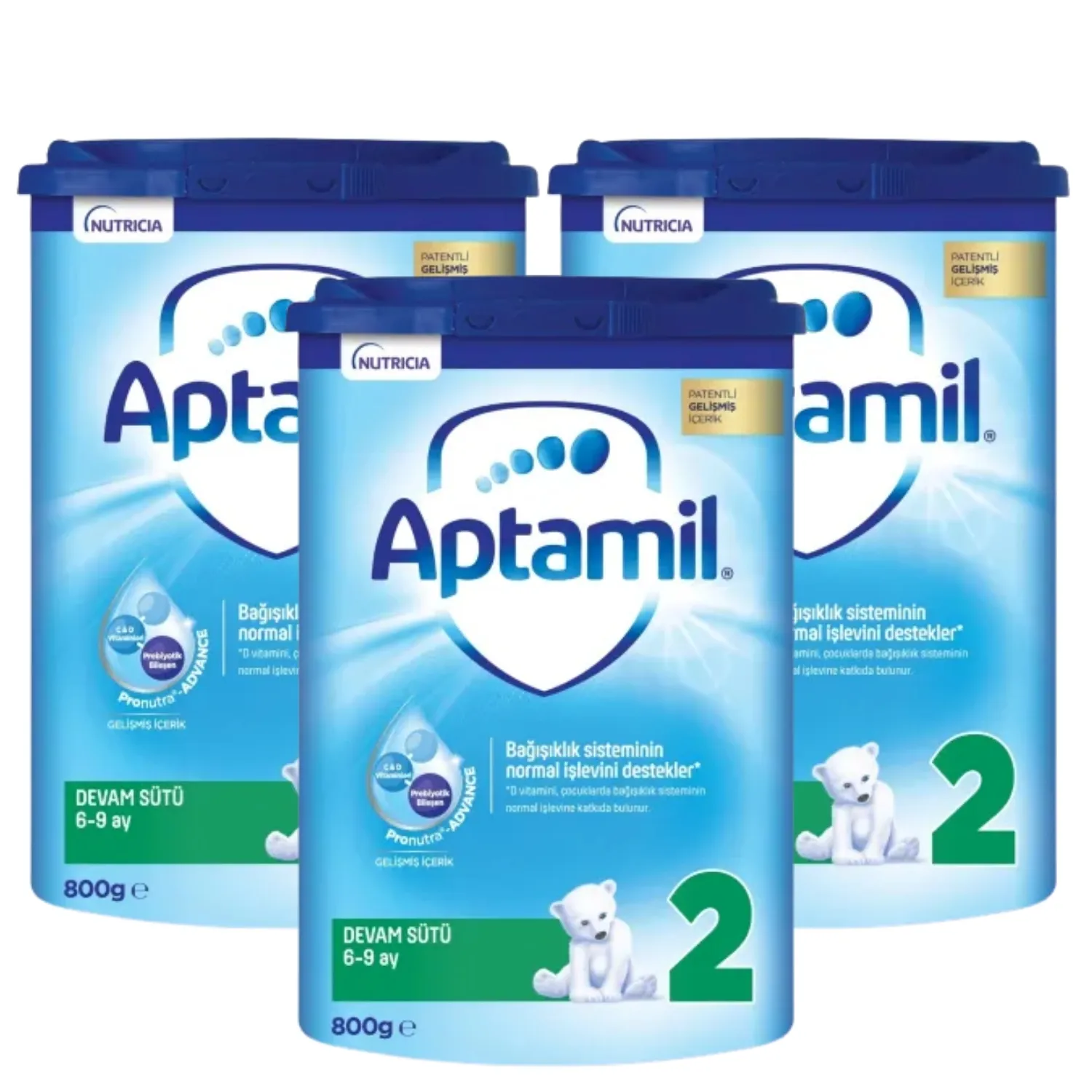 Aptamil 2 Devam Sütü 800 gr x3