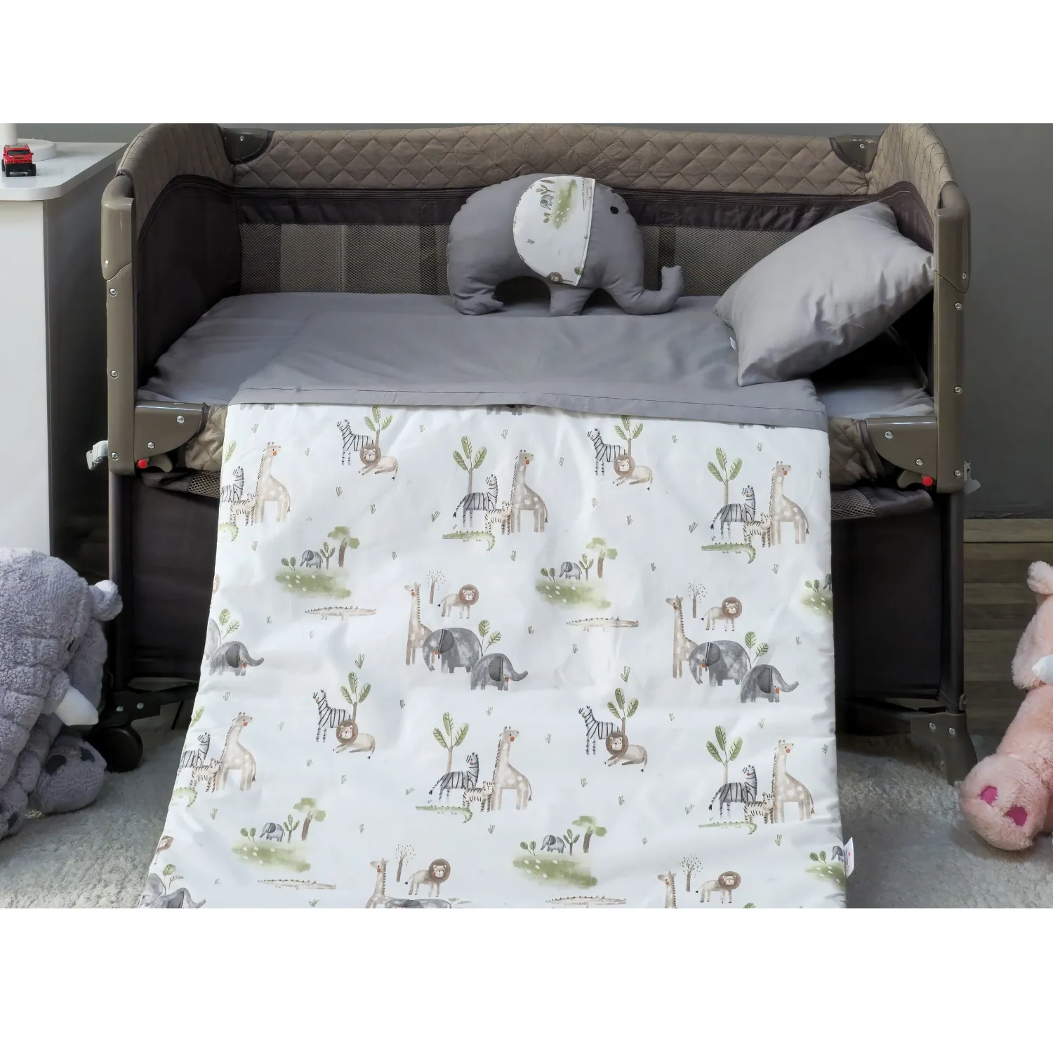 Yuar Baby Oyun Parkı 5 Parça Uyku Seti Gri Amazon