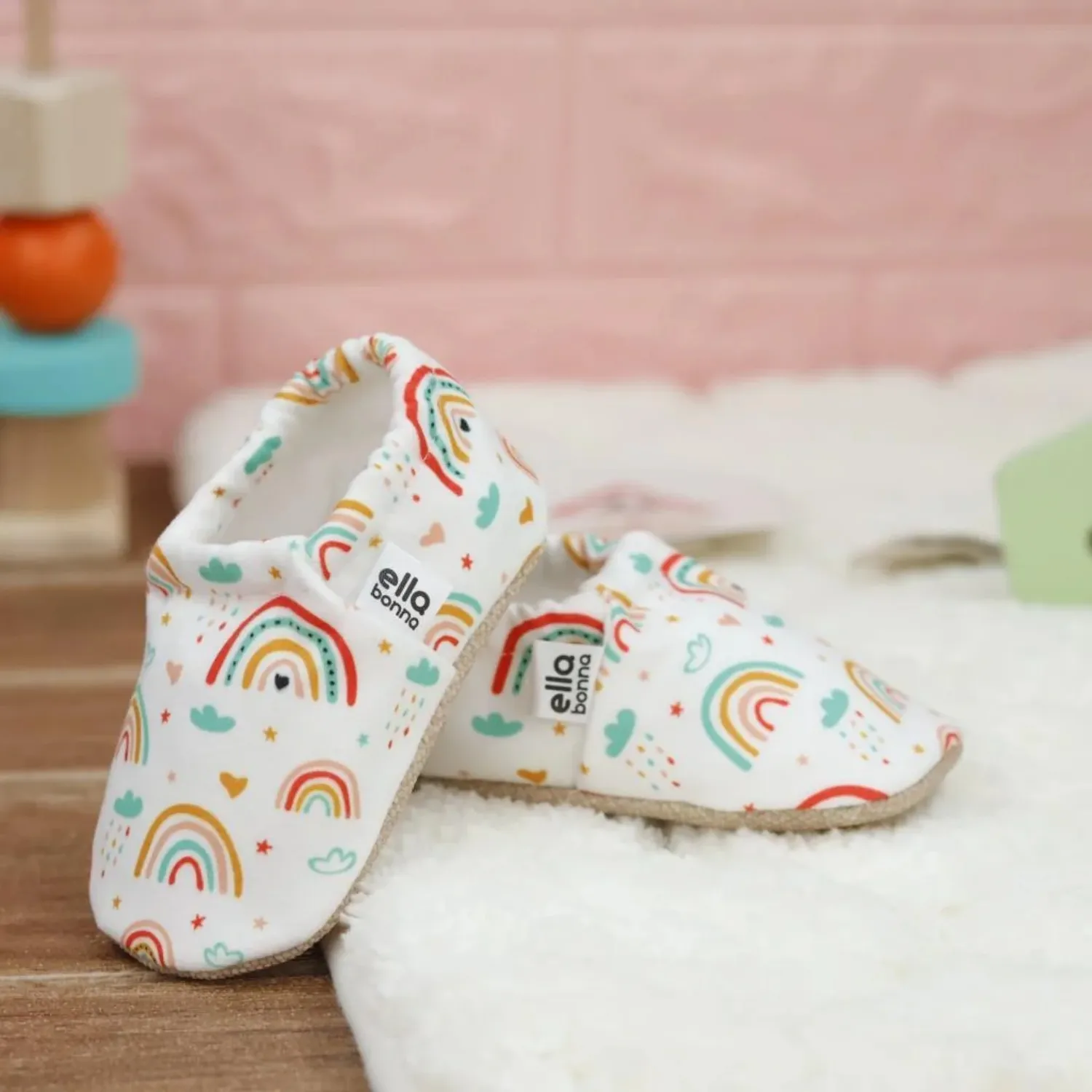Ella Bonna Patik Kaydırmaz Taban Rainbow