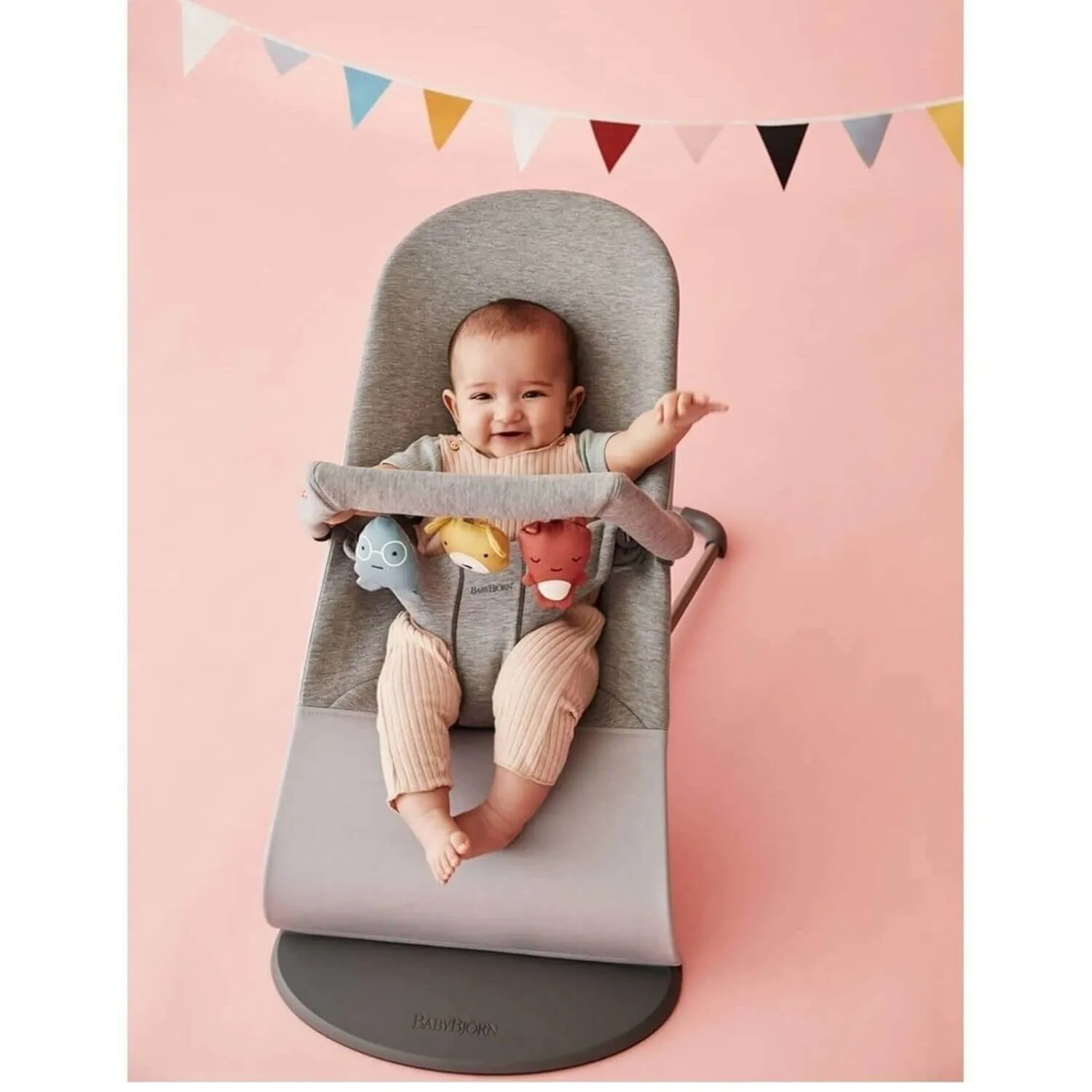 Babybjörn Balance Bliss Ana Kucağı Cotton 3D Jersey Soft Oyuncaklı Light Grey